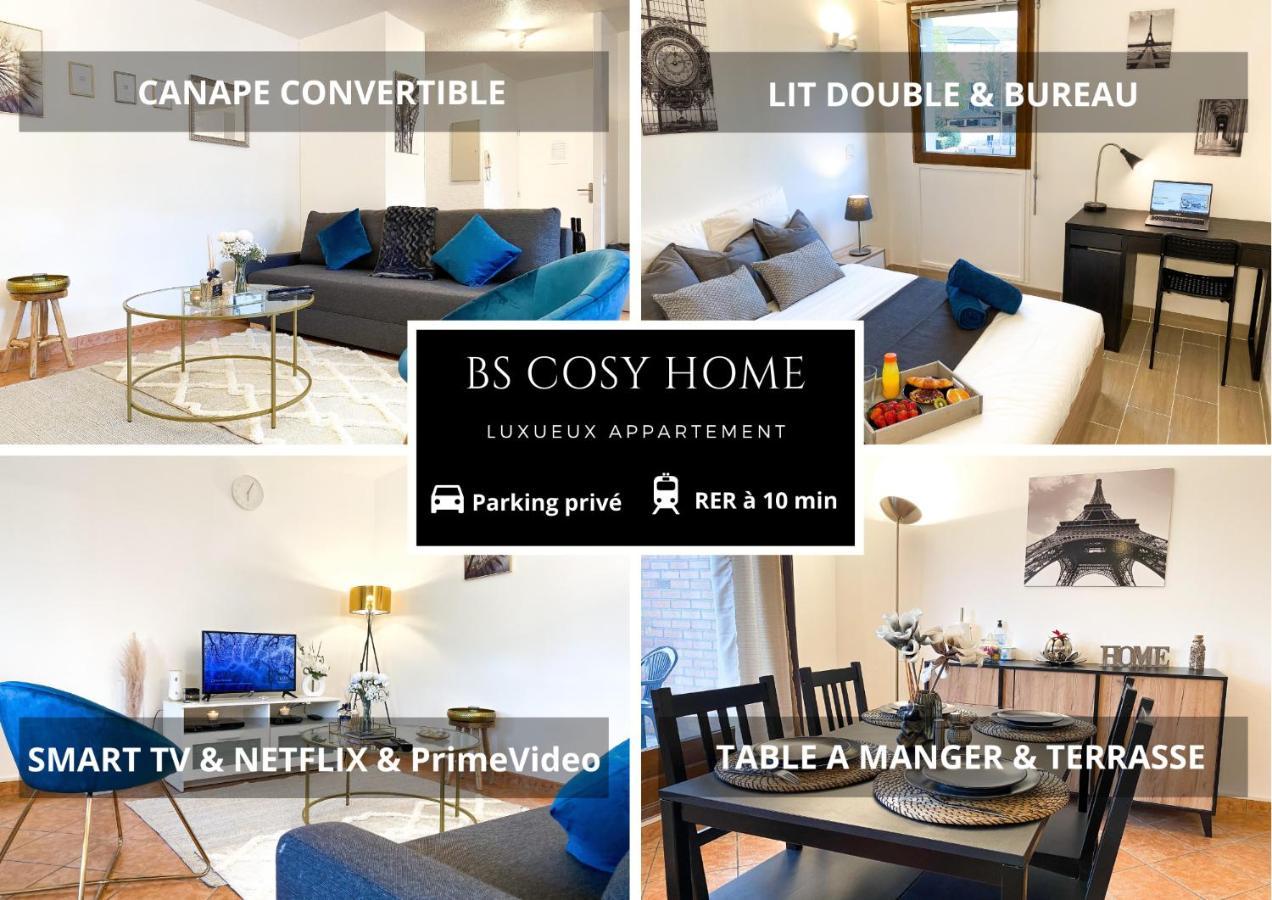 Luxueux Appartement Evry Centre - Parking - Rer A 10 Min Courcouronnes Buitenkant foto